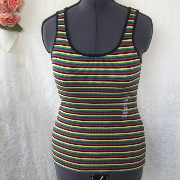 🌺Levi's Multi Color Stripe Tank Top. NWT - Picture 1 of 6